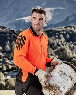 Hi Vis Flux Long Sleeve Polo